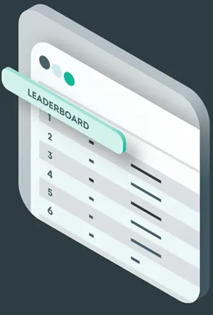 Leaderboard 3d graphic Leaderboard 3d graphic